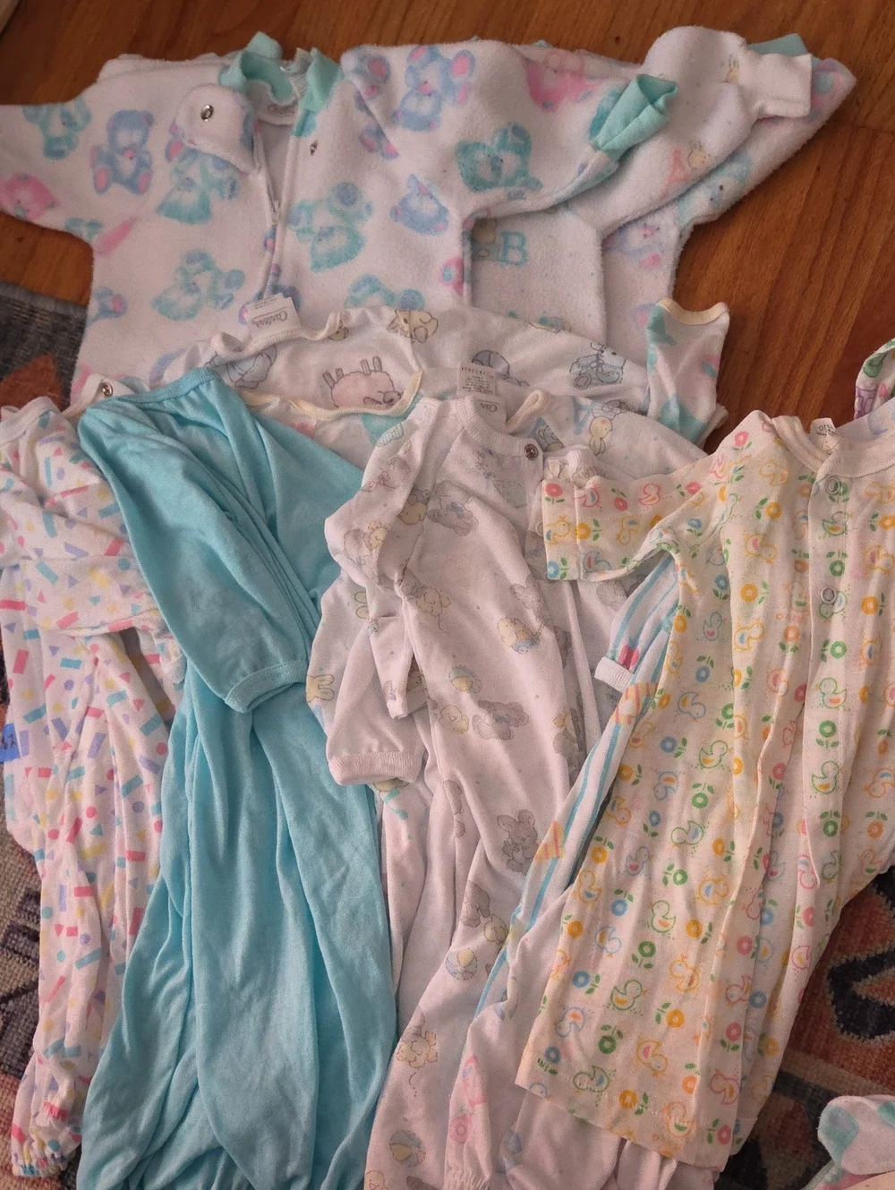 Vintage 90's And Older Infant Sleepwear 27 Piece